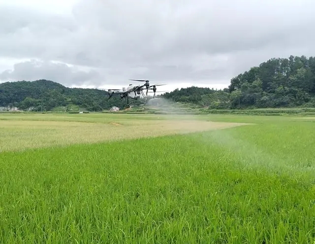 镇远县江古镇：无人机助力防治水稻病虫害